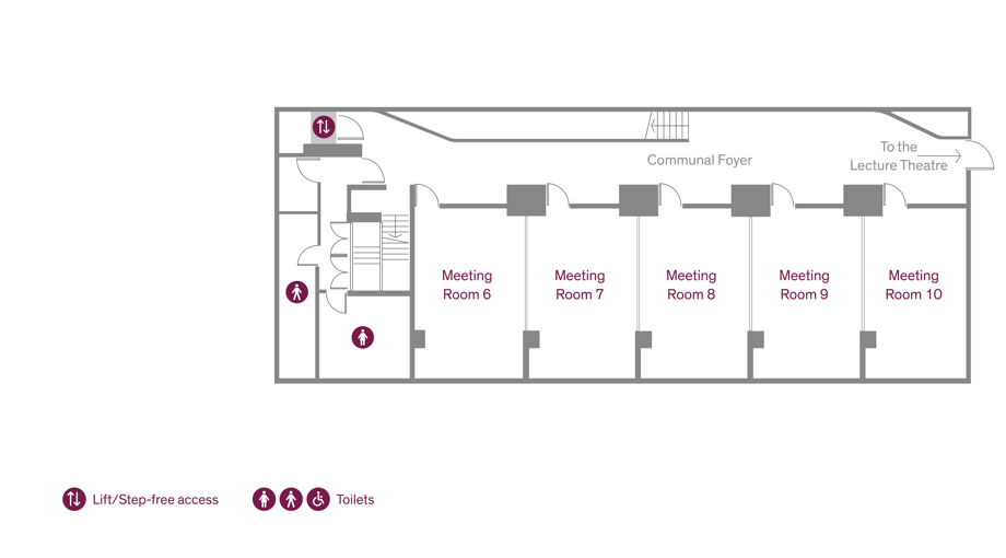 Meeting rooms lower level