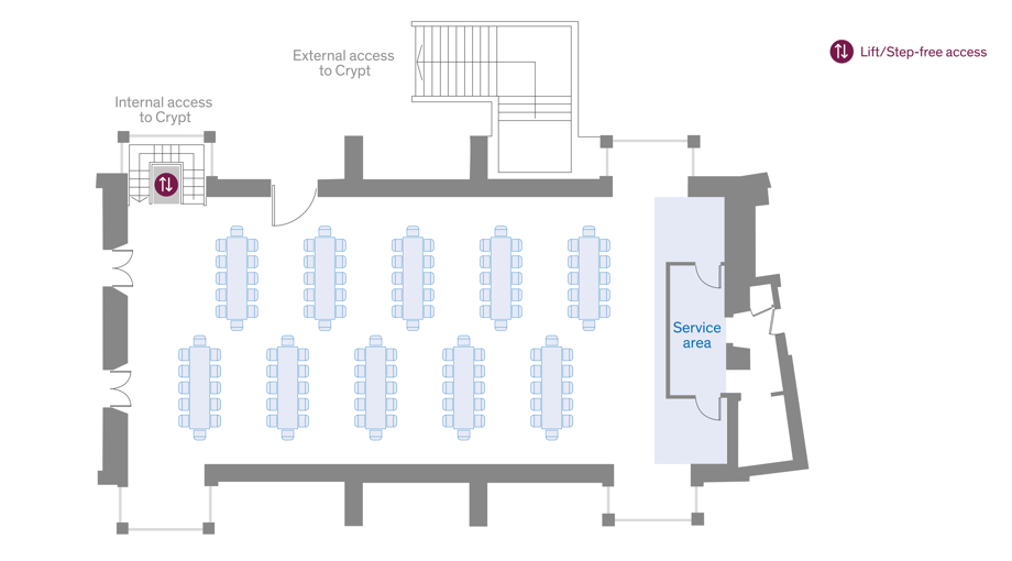Old Hall Dinner layout